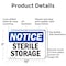 Signmission Sterile Storage, 10 in W x Rectangle, Aluminum OS-2PACK-NS-A-710-L-18465 - alternate 4